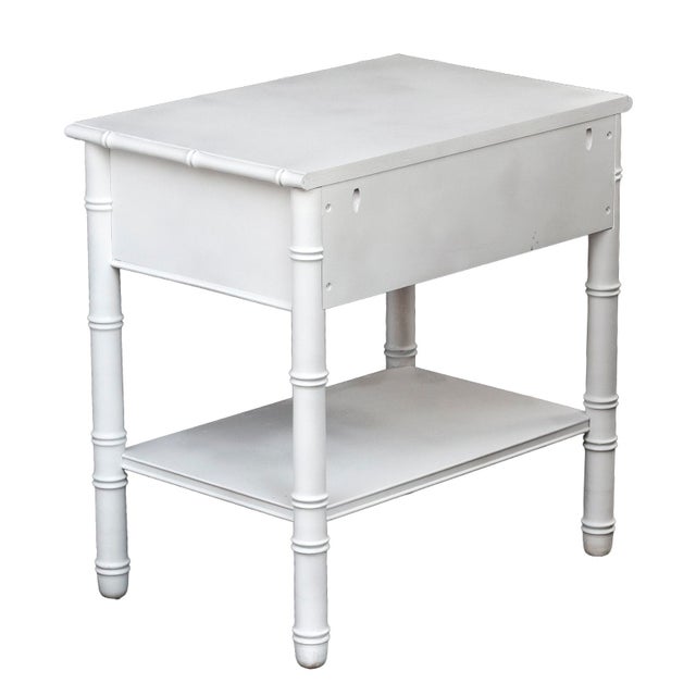 Wood 1960s Bamboo Painted Nightstands, Pair For Sale - Image 7 of 11