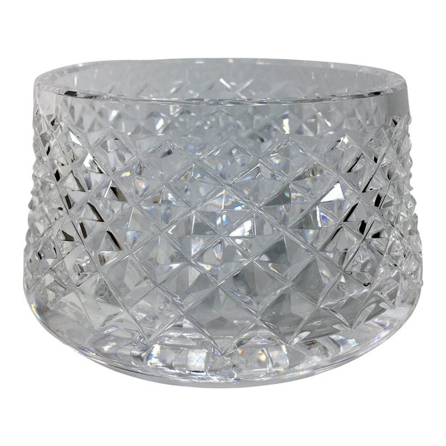 1970s Waterford Vintage Cut Crystal Sugar Bowl Glandore Pattern