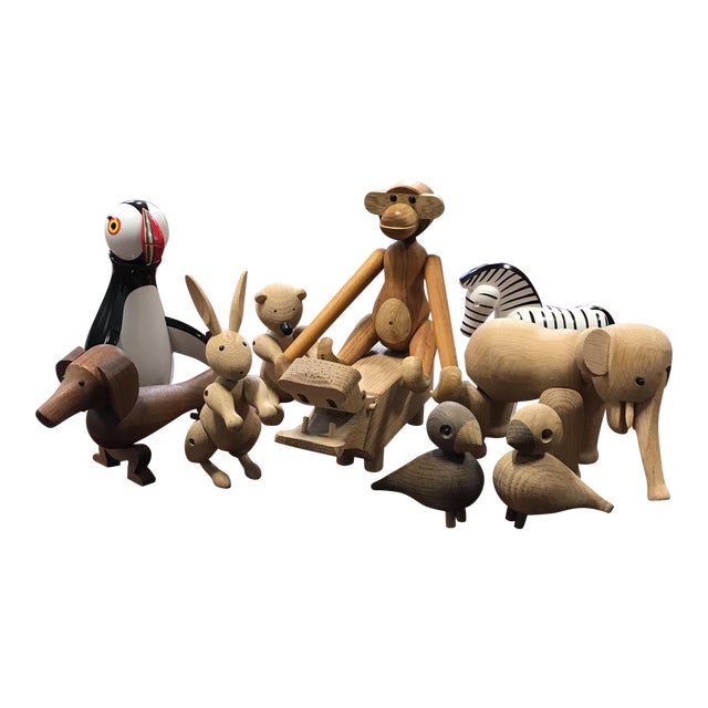 Kay Bojesen Wooden Danish Toys Set of 10 Chairish