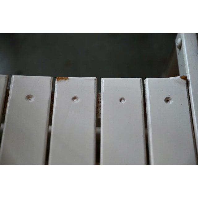 Italian Folding Chairs in White Lacquered, 1960s, Set of 2 For Sale - Image 13 of 15