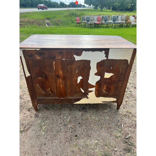 French French 19th Century Louis XVI Solid Walnut Chest of Drawers For Sale - Image 3 of 9