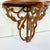 Chestnut 1960s Vintage Americana Boho Chic Folk Art Fret Work Pine Wall Bracket Shelf For Sale - Image 8 of 15