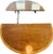 Mid 20th Century Vintage Banded Mahogany Double Pedestal Oval Dining Table With Extension Leaf For Sale - Image 5 of 12