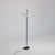 Brass Floor Lamp with Adjustable Arms and Opaline Glass Globes, 1950s For Sale - Image 4 of 9