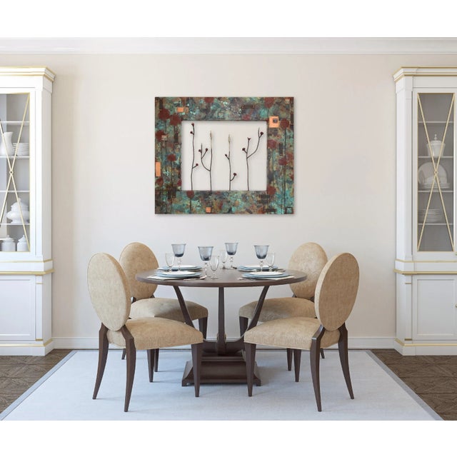 Original Bronze Landscape Wall Sculpture "Growing in a Fragmented Landscape" Mixed-Media Artwork by Jennyfer Stratman For Sale - Image 12 of 12