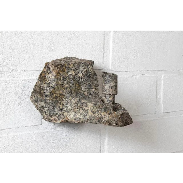 Granite abra candelabra by studio do dimensions: d 15.5 x w 14.5 x h 13 cm materials: granite, aluminum. 2.5 kg. Stone and...