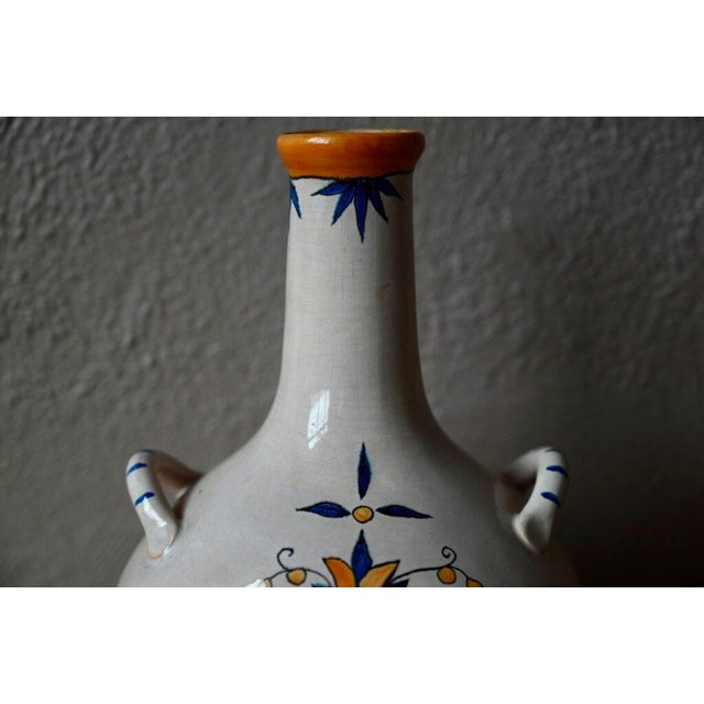 White Antique-Style Aqua Vitæ Earthenware Flask For Sale - Image 8 of 11