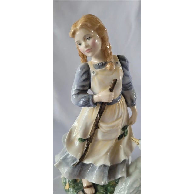 Royal Doulton the Goose Girl Hn2419 Figurine Ornament Figure Numbeered 971 Coa For Sale In Chicago - Image 6 of 6