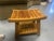 Broyhill Vintage Broyhill Solid Teak Stool Small Bench For Sale - Image 4 of 4