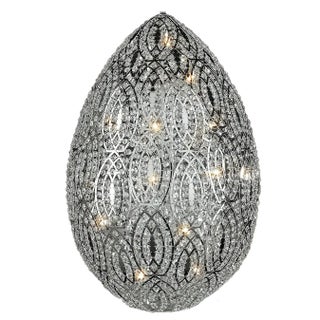 Steel & Crystal Egg Arabesque 117,50 Table Lamp from Vgnewtrend For Sale