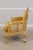 Pair of French Rococo Style Upholstered Armchairs For Sale - Image 4 of 18