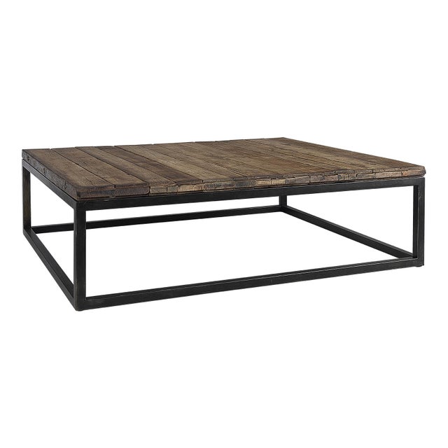 Rustic Vintage British Baking Pallet Coffee Table For Sale - Image 3 of 8