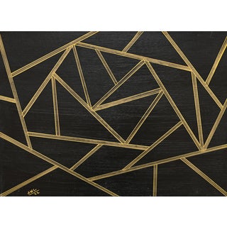 Anna Maria Caboni, Golden Black, 2022, Acrylic For Sale