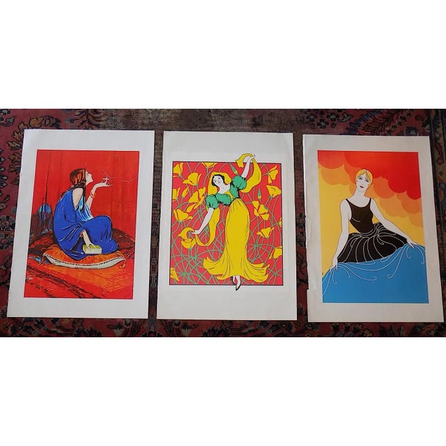 Vintage Elephant Folio Size Art Nouveau Poster Lithographs - Set of 3 For Sale - Image 12 of 12