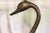 Metal Large Brass Swan Dining Table With a Glass Top From the 1970s For Sale - Image 7 of 18