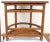 Wood 1940's Half Round Demilune Bamboo Side Table With Ladder Sides and Mahogany Top For Sale - Image 7 of 7