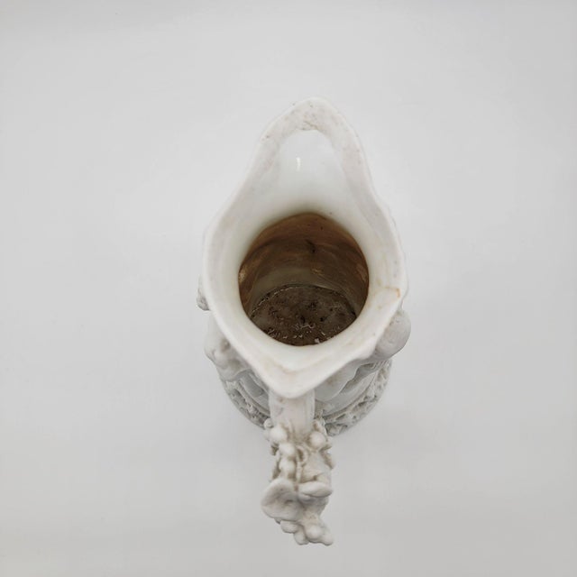 Ceramic Antique 19th Century French Jouhannaud Dubois Bacchanal Parian Ware Pitcher For Sale - Image 7 of 10