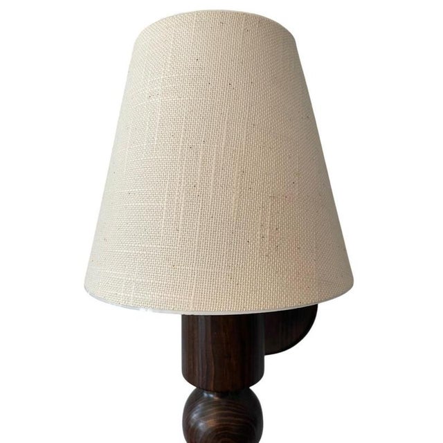 Vintage Wall Lamps in Stained Pine from Markslöjd, Sweden, 1970s For Sale - Image 4 of 8