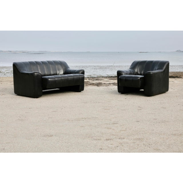 DS44 Sofa and Chair in Leather from de Sede, 1970s, Set of 2 For Sale - Image 18 of 18