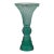 Liuli Gong Fang Green Crystal Wine Goblet/Vase For Sale