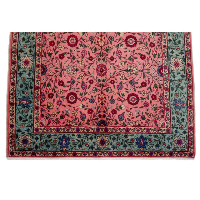 1950s Vintage Turkish Rug Hand Knotted Area Rug - 3′9″ × 5′5″ For Sale - Image 9 of 11
