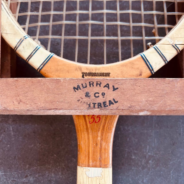 1960s Mid-Century Wooden Tennis Racquets - Set of 2 For Sale - Image 15 of 18