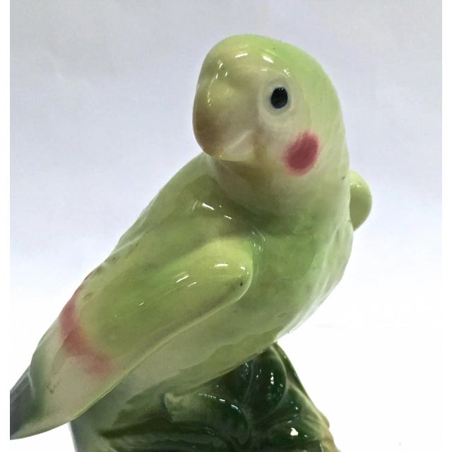 Ceramic Vintage Ceramic Parrot Sculpture For Sale - Image 7 of 7