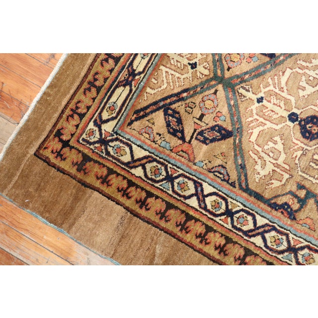 Brown Late 19th Century Camel Hair Runner - 3'8" x 11' For Sale - Image 8 of 18