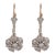 1920s Pair of Edwardian Style Diamond Platinum Drop Earrings For Sale