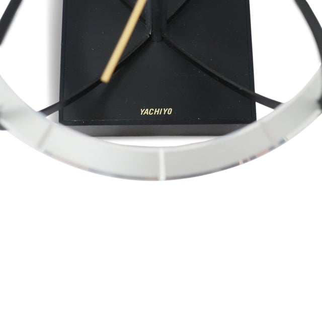 Mid-Century Modern Space Age Kinetic Desk Clock by Yachiyo For Sale - Image 9 of 9