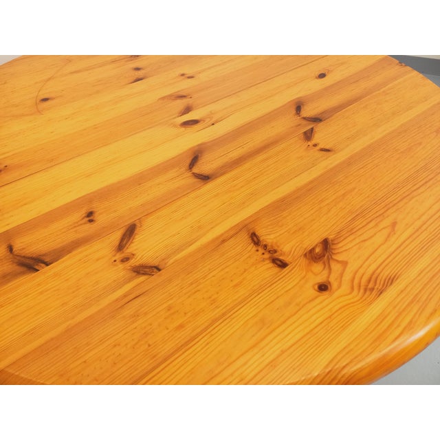 Wood Vintage Scandinavian Round Dining Table by Rainer Daumiller, 1960s For Sale - Image 7 of 18