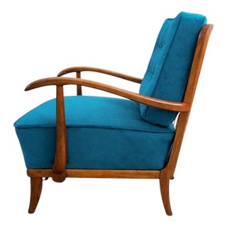 Art Deco Lounge Chair by Gyula Kaesz, 1930s For Sale