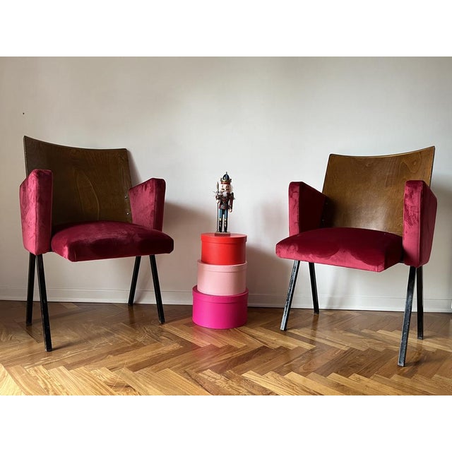 Set of Mid-Century Theatre Armchairs, 1950s For Sale - Image 14 of 18