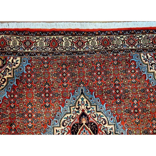 Textile Middle Eastern Bidjar Rug in Pure Wool For Sale - Image 7 of 11