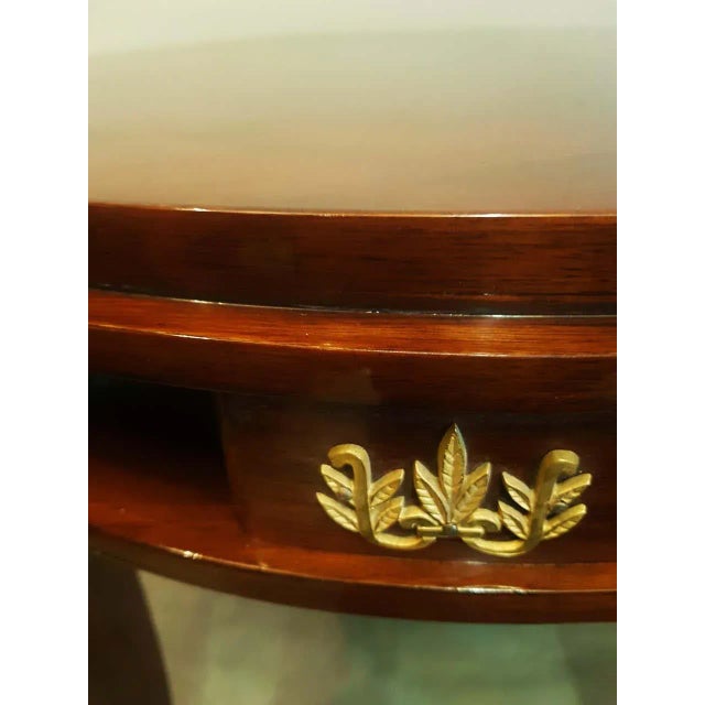 Art Deco Round Center Table by Jules Leleu, France, 1930s For Sale - Image 11 of 18