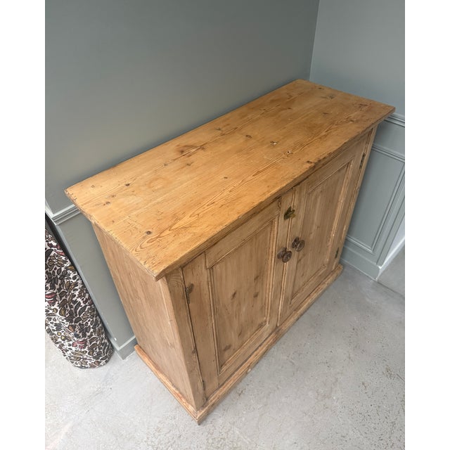 Vintage English Pine Sideboard, 1940s For Sale - Image 9 of 12