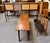 Iconic European Mid Century Modern Teak & Wicker Nesting Dining Suite W/ Credenza, Dining Table & Four Chairs c.1960 For Sale - Image 18 of 18