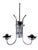 1960s Mid Century Modern 3- Light Chrome Wall Light W. Satin Glass Globes, Spain For Sale - Image 9 of 15