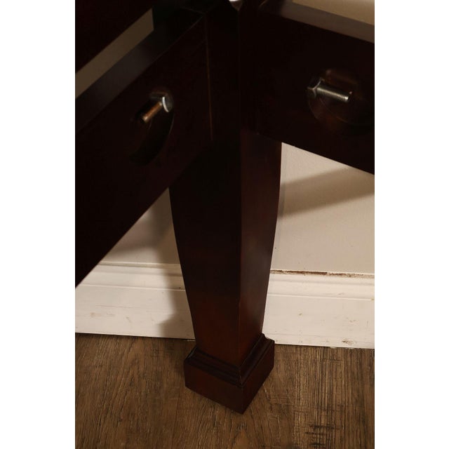 Craftique Mebane Rice Traditional Mahogany King Four Poster Bed For Sale - Image 9 of 18