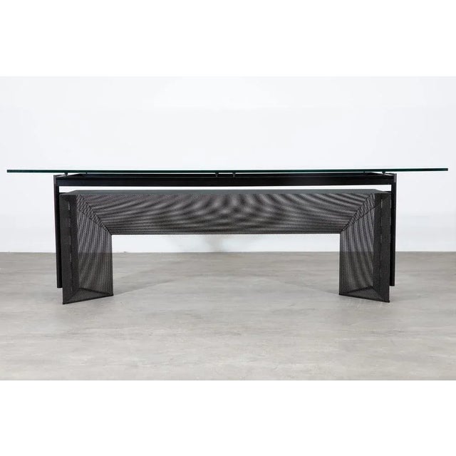 Metal Italian Tesi Dining Table by Mario Botta for Alias, 1986 For Sale - Image 7 of 9