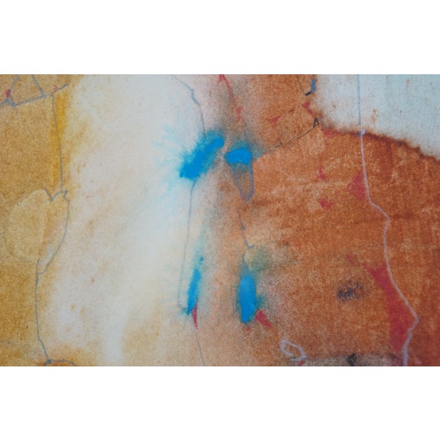 Purple Tom Anderson Modern Mixed Media Abstract Expressionist Art 40" For Sale - Image 8 of 14