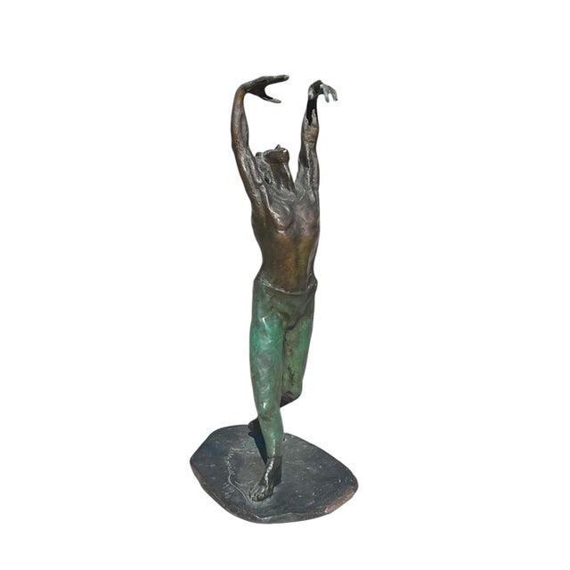 Figurative French Bronze Sculpture, Yvette Lamoureux's "Bolero" Signed & Numbered 6 of 8 For Sale - Image 3 of 12