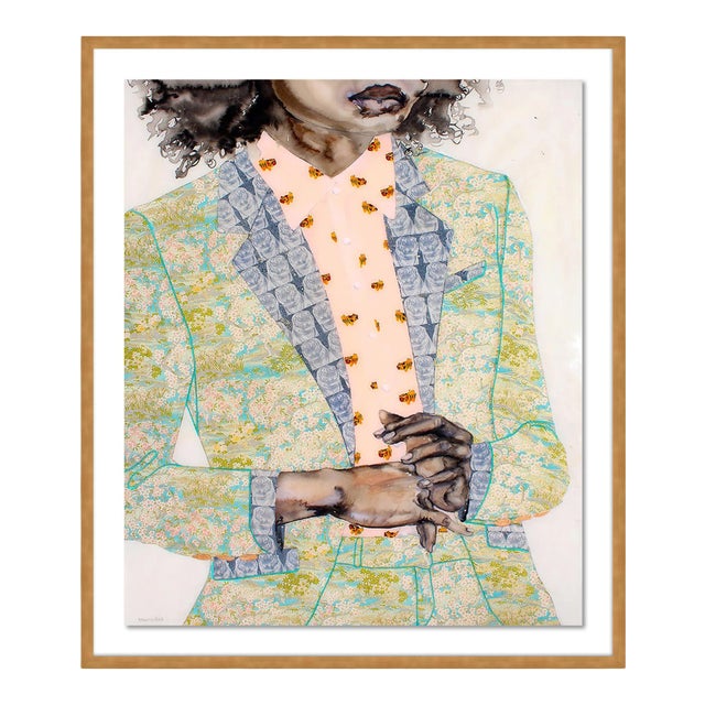 Tigress by Lisa Krannichfeld, Art Print in Gold Frame, Small For Sale