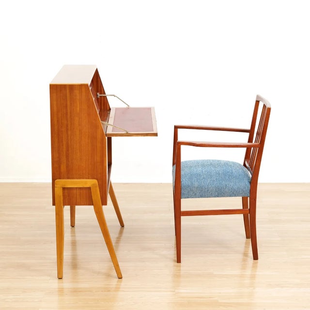 Mid Century Secretary Desk by Greaves & Thomas For Sale - Image 10 of 11