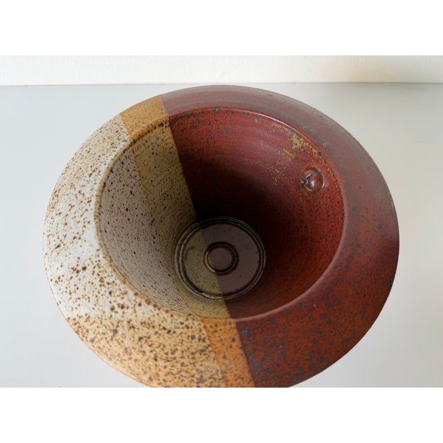 Ted Randall (Alfred, Ny, 1914–1985) Organic Studio Pottery Pedestal Vessel For Sale - Image 9 of 12