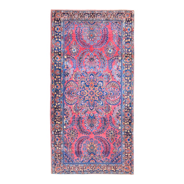 Early 20th Century Vintage Sarouk Rug For Sale