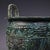 Vintage Chinese Archaic Bronze Tripod Ding, Carved Inscriptions & Taotie Mask Relief, Chinoiserie Ritual Vessel For Sale - Image 4 of 10