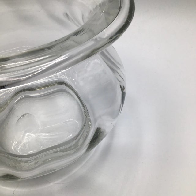 Transparent Venetian Glass Basket Bowl For Sale - Image 8 of 13