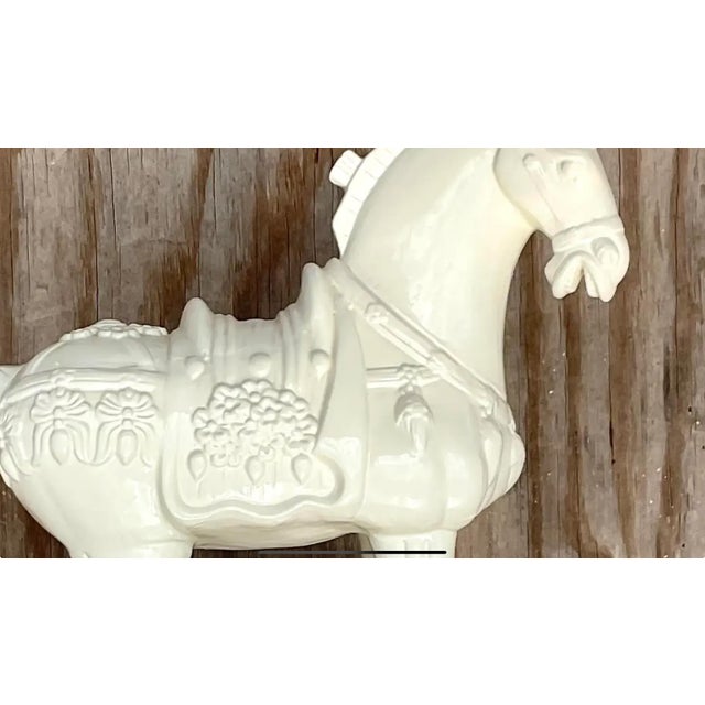 Vintage Asian Ceramic Tang Dynasty Style Horse For Sale - Image 9 of 12