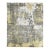 7x9 Ivory Hand-Knotted Wool Distressed Texture Abstract Modern Carpet Rug For Sale